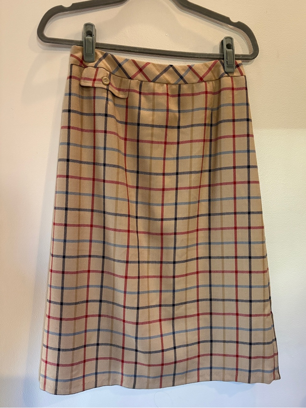 Vintage Pendleton The Check Wool Midi Pencil skirt size 12